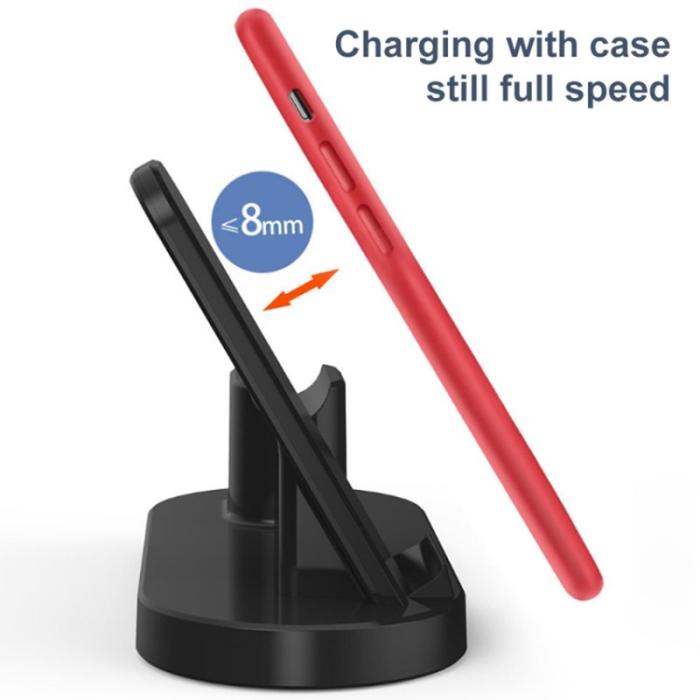 OEM - 3-i-1 15W Trådlös Laddare Ställ för Airpods, Mobil, Klocka - Vit