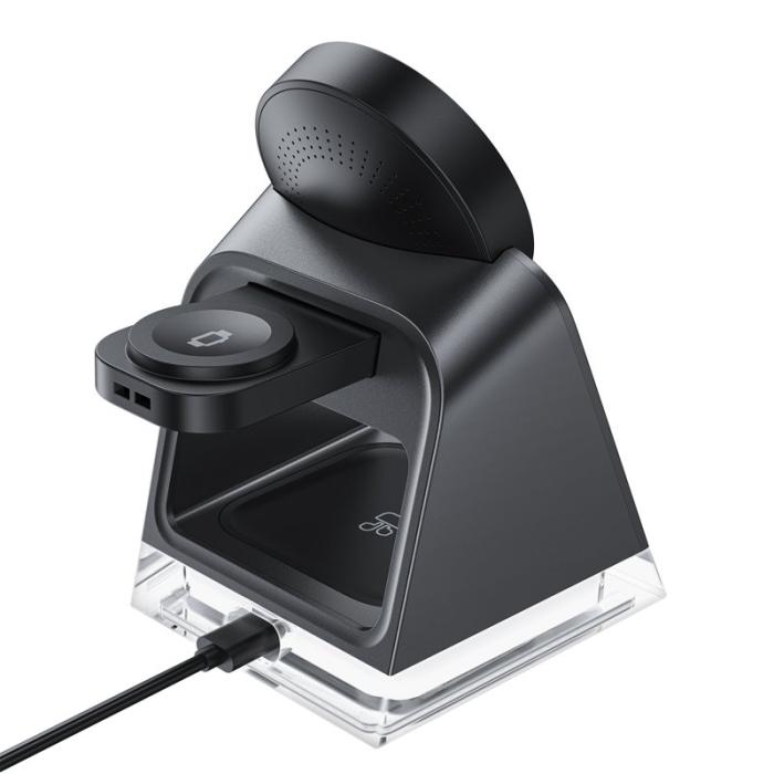 OEM - ACEFAST E17 Trådlös laddare 3-i-1 Laddstation 20,5W Magnetisk Ställning