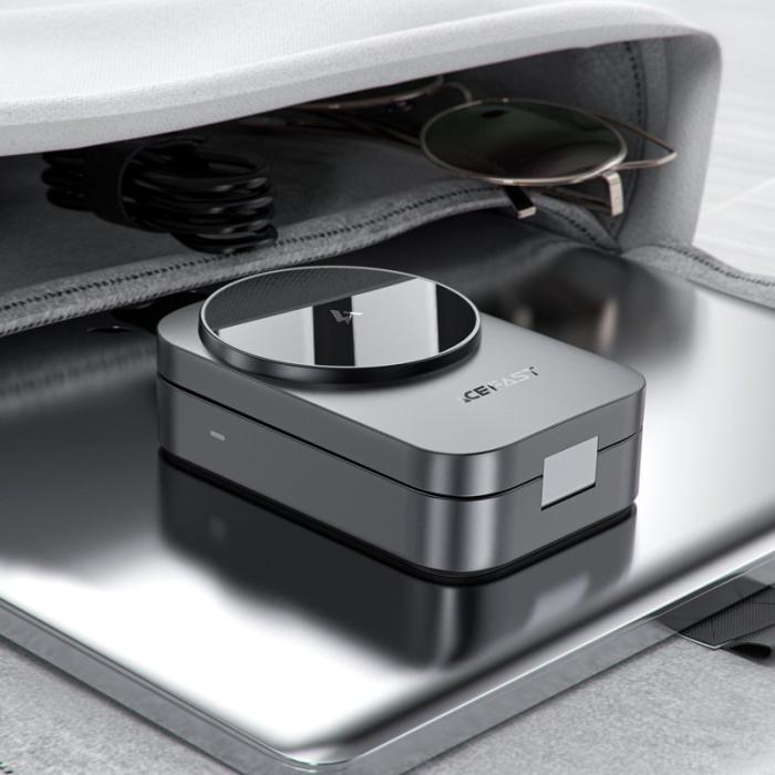 OEM - ACEFAST E22 3-i-1 Skrivbord Trådlös Laddare Fällbar Laddningsställ