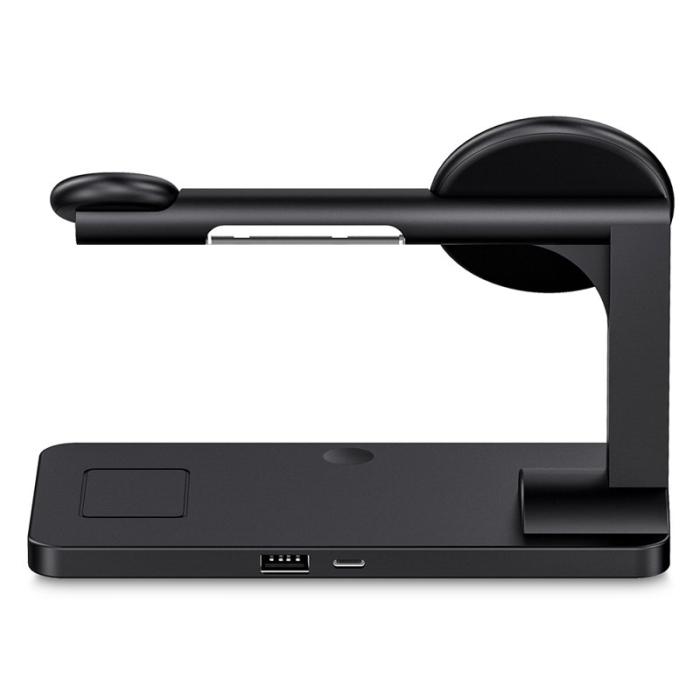 OEM - AK05 5-i-1 Trådlös Laddare med Ställning Snabbladdningsstation Dock