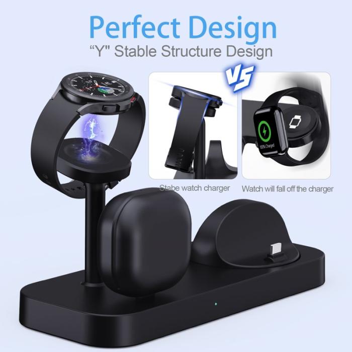 OEM - B25 Trådlös laddare för Samsung Watch - Vit