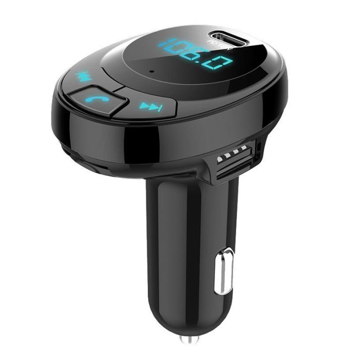OEM - BT09 Bluetooth-kompatibel multifunktionell Billaddare med FM-sändare