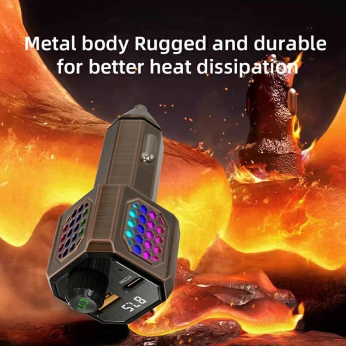 OEM - C70 Biladapter Zinklegering PD 30W Snabbladdning Cigarette Lighter Svart