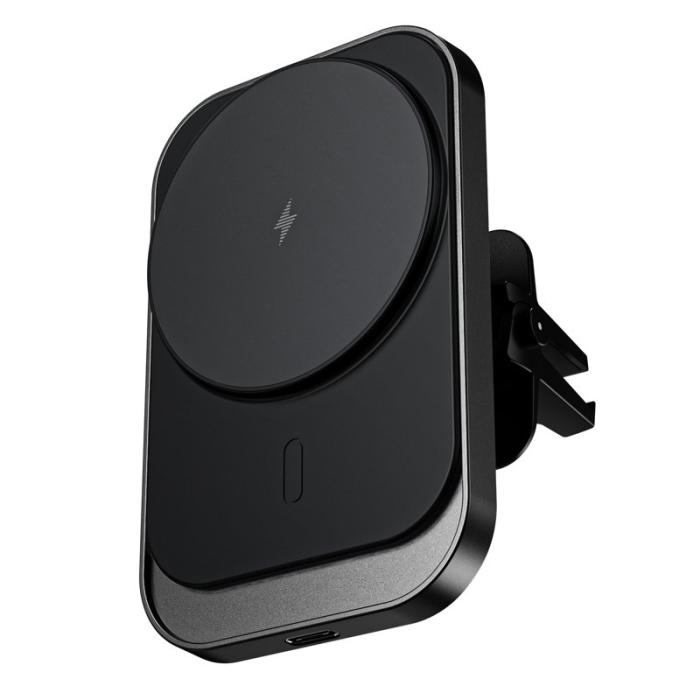 OEM - CW19S 360-graders roterande bilventilationsklämma magnetisk trådlös laddare