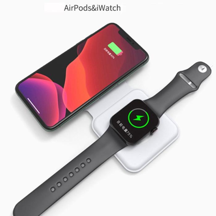 OEM - D21 15W Magnetisk Trådlös Laddare Dubbel Laddare