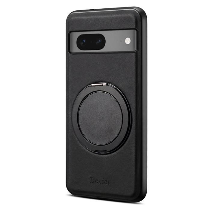DENIOR - DENIOR A14 Google Pixel 7 5G Magnetfodral Läder PC TPU Svart