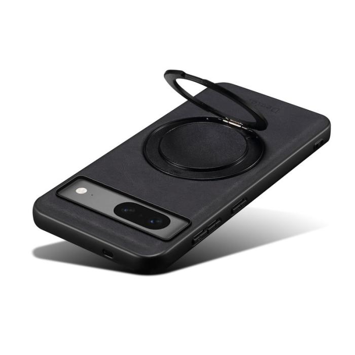 DENIOR - DENIOR A14 Google Pixel 7 5G Magnetfodral Läder PC TPU Svart