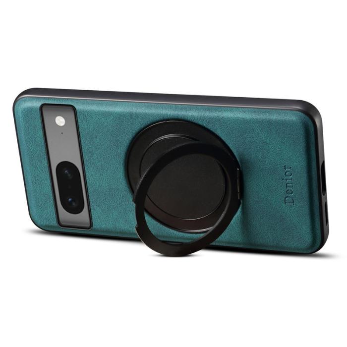 DENIOR - DENIOR A14 Google Pixel 7 5G Magnetfodral Läder PC TPU Blå