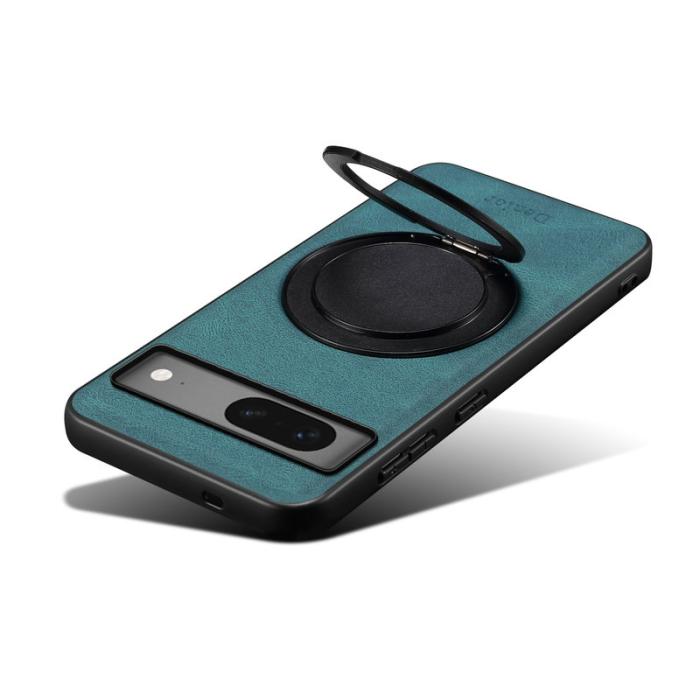 DENIOR - DENIOR A14 Google Pixel 7 5G Magnetfodral Läder PC TPU Blå