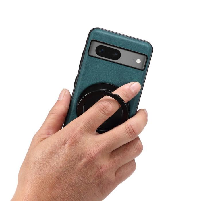 DENIOR - DENIOR A14 Google Pixel 7 5G Magnetfodral Läder PC TPU Blå