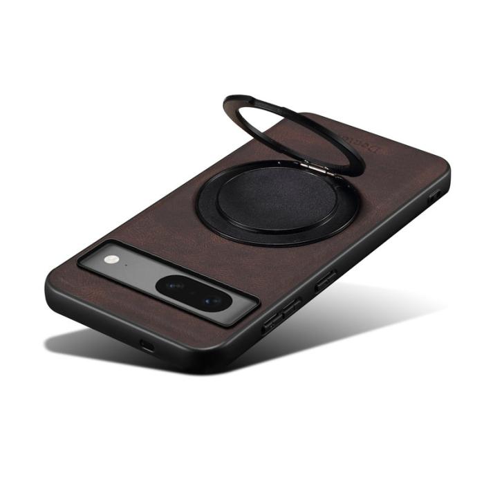 DENIOR - DENIOR A14 Google Pixel 7 5G Fodral Läder PC TPU Brun