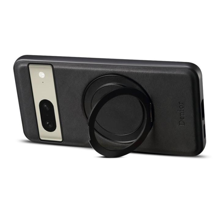 DENIOR - DENIOR A14 Google Pixel 8 Magnetfodral Läder PC TPU Svart