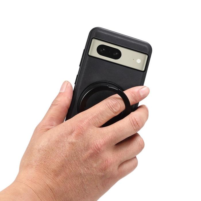 DENIOR - DENIOR A14 Google Pixel 8 Magnetfodral Läder PC TPU Svart