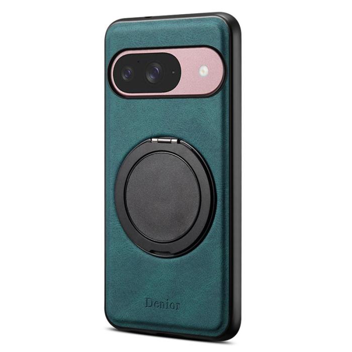 DENIOR - DENIOR Pixel 9 Pro Magnetfodral Läder PC TPU - Blå