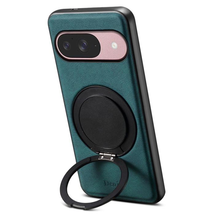 DENIOR - DENIOR Pixel 9 Pro Magnetfodral Läder PC TPU - Blå