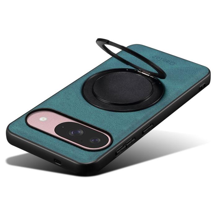 DENIOR - DENIOR Pixel 9 Pro Magnetfodral Läder PC TPU - Blå