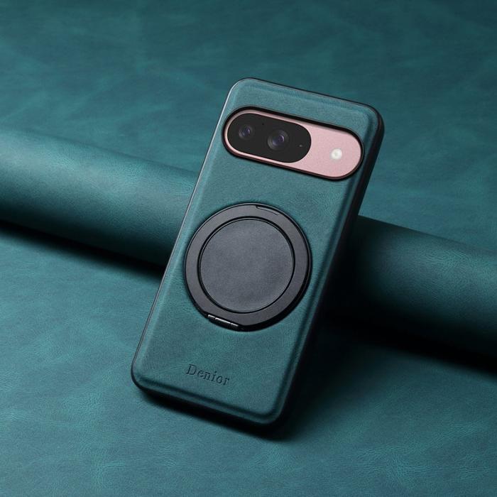 DENIOR - DENIOR Pixel 9 Pro Magnetfodral Läder PC TPU - Blå