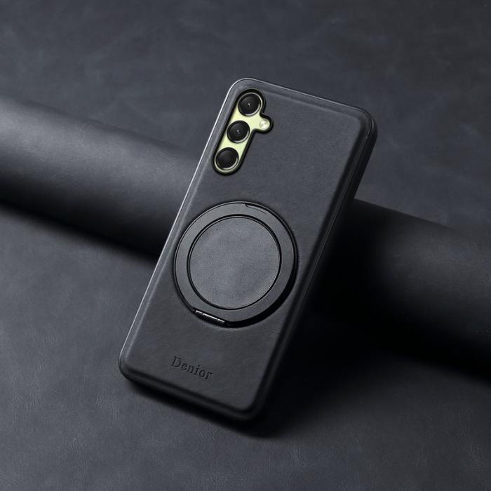 DENIOR - DENIOR A14 Samsung Galaxy A16 5G Fodral Läder PC TPU Svart