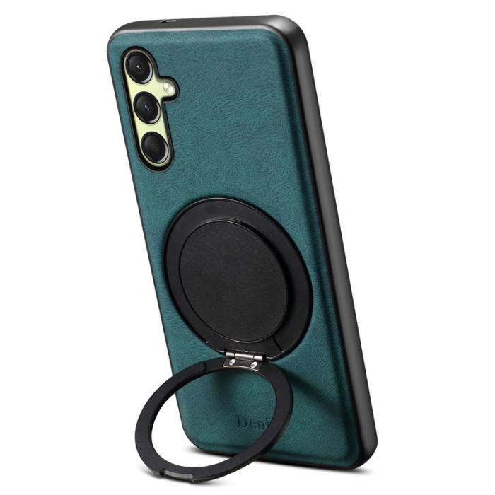 DENIOR - DENIOR A14 Samsung Galaxy A16 5G Fodral Läder PC TPU Blå