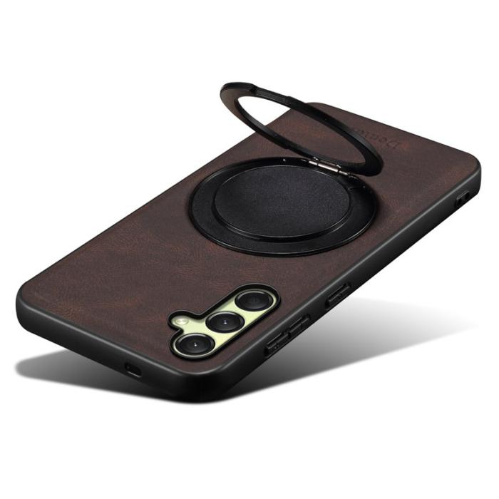 DENIOR - DENIOR A14 Samsung Galaxy A16 5G Fodral Läder PC TPU Brun