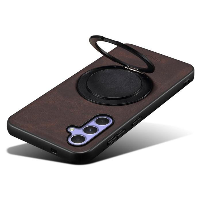 DENIOR - DENIOR A14 Samsung Galaxy A35 5G Fodral Läder PC TPU Brun