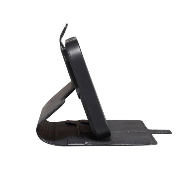 DENIOR - DENIOR B06 iPhone 16 Fodral Magnetiskt Avtagbart Läder TPU - Svart