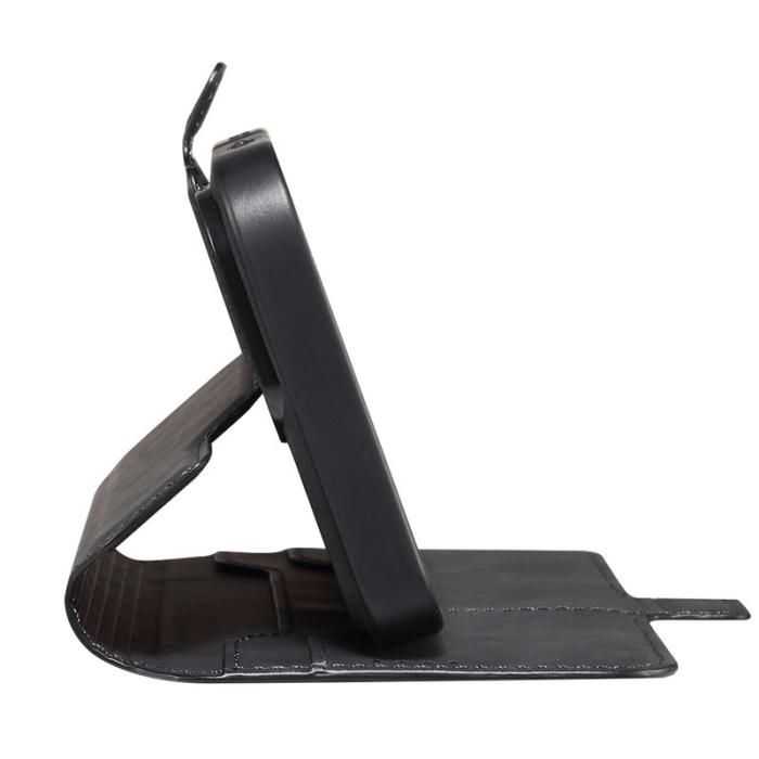 DENIOR - DENIOR B06 iPhone 16 Pro Fodral Magnetiskt Avtagbart Läder TPU - Svart
