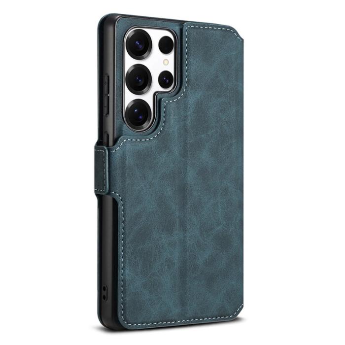 DENIOR - DENIOR B06 Samsung Galaxy S24 Ultra Fodral Läder + TPU Blå