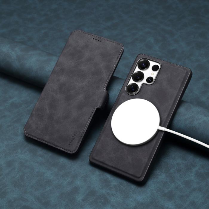 DENIOR - DENIOR B06 Samsung Galaxy S25 Ultra Fodral Läder + TPU Svart
