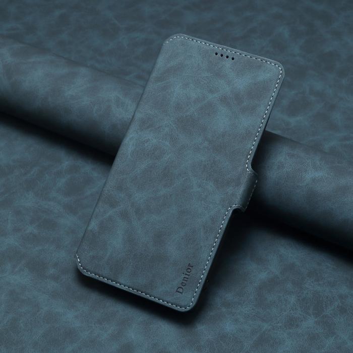 DENIOR - DENIOR B06 Samsung Galaxy S25 Ultra Fodral Läder + TPU Blå