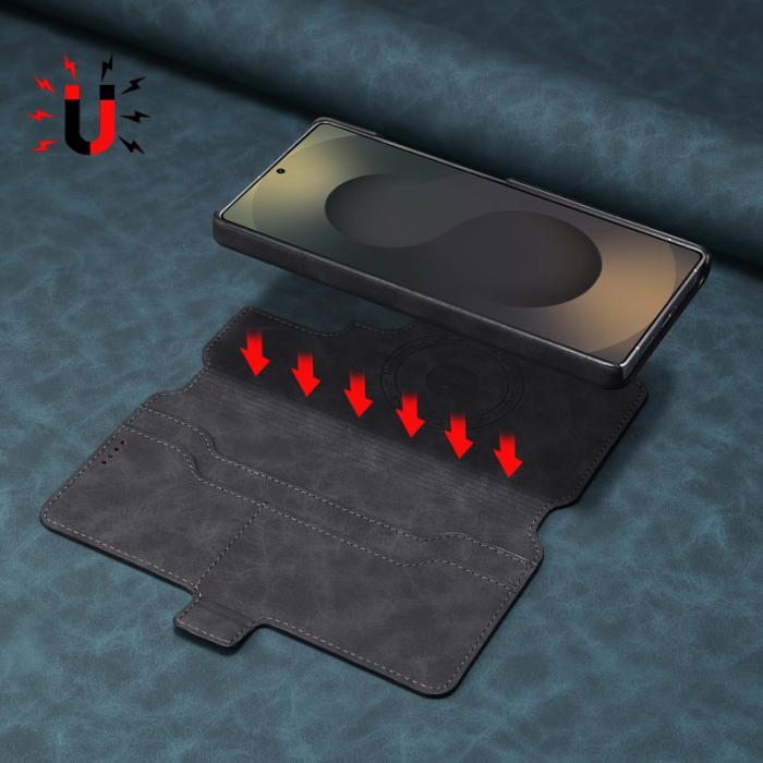DENIOR - DENIOR B07 Samsung Galaxy S24 Ultra Plånboksfodral Magnetiskt Avtagbart