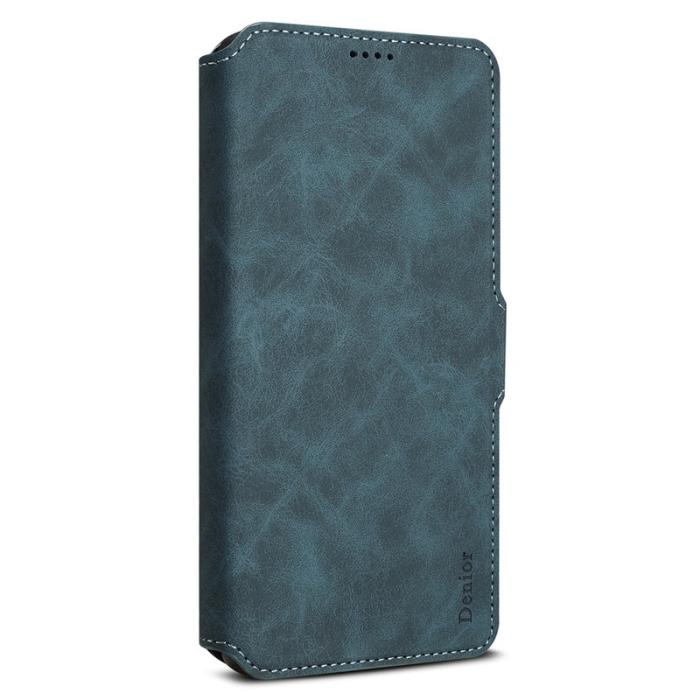 DENIOR - DENIOR B07 för Samsung Galaxy S24 Ultra Skal i läder + PC - Blå