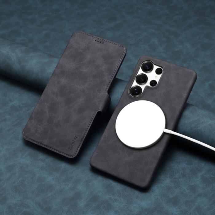 DENIOR - DENIOR B07 Samsung Galaxy S25 Ultra Fodral Läder + PC Magnetiskt Wallet