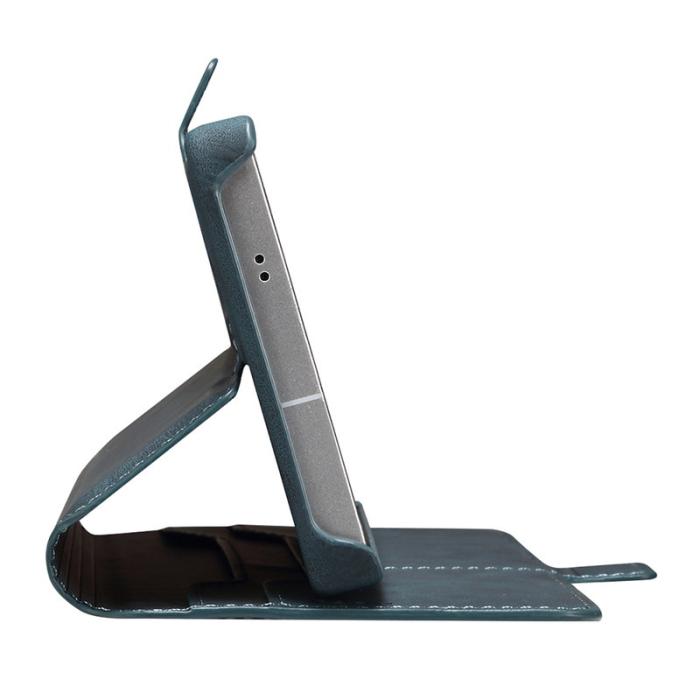 DENIOR - DENIOR B07 Samsung Galaxy S25 Ultra Fodral Läder + PC Blå