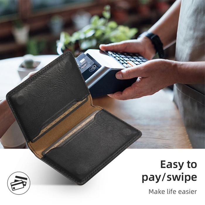 DENIOR - DENIOR D12 iPhone 16 Fodral Magsafe PU+TPU+PC Svart