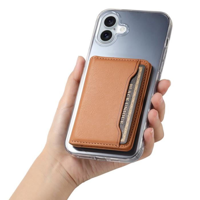 DENIOR - DENIOR D12 iPhone 16 Fodral Magsafe PU+TPU+PC Khaki