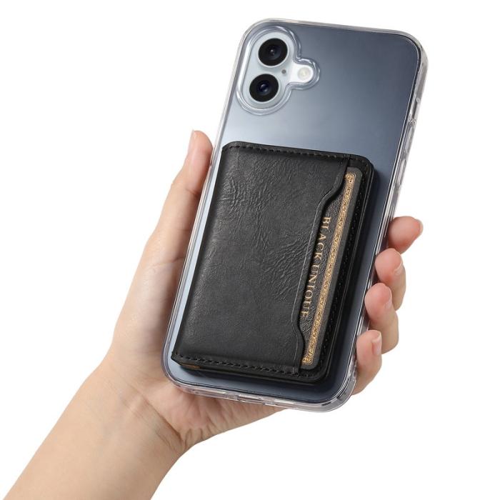 DENIOR - DENIOR D12 iPhone 16 Plus Magnetfodral Hybrid TPU+PC - Svart