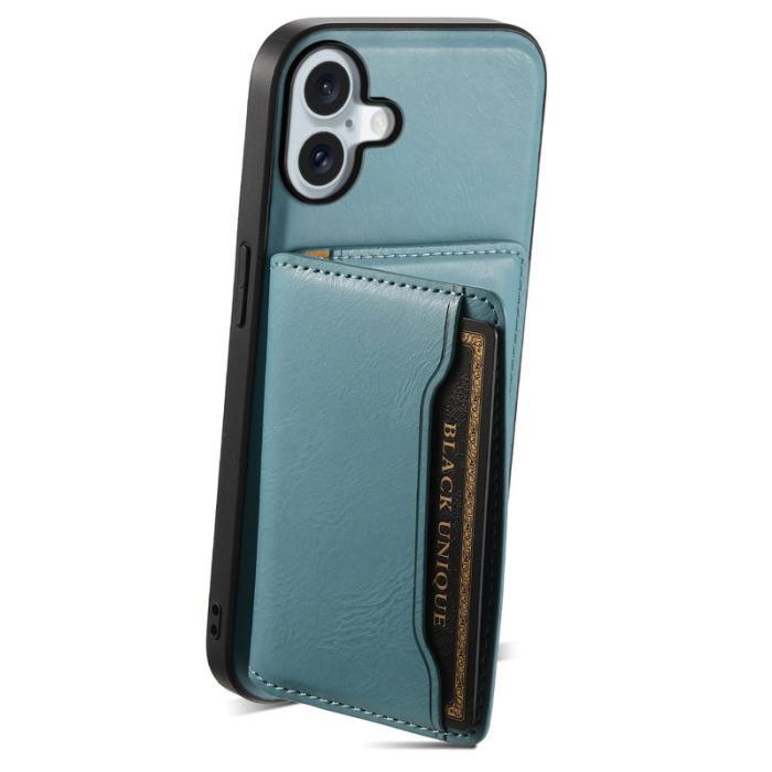 DENIOR - DENIOR D12 iPhone 16 Plus Magnetfodral Hybrid TPU+PC Blå