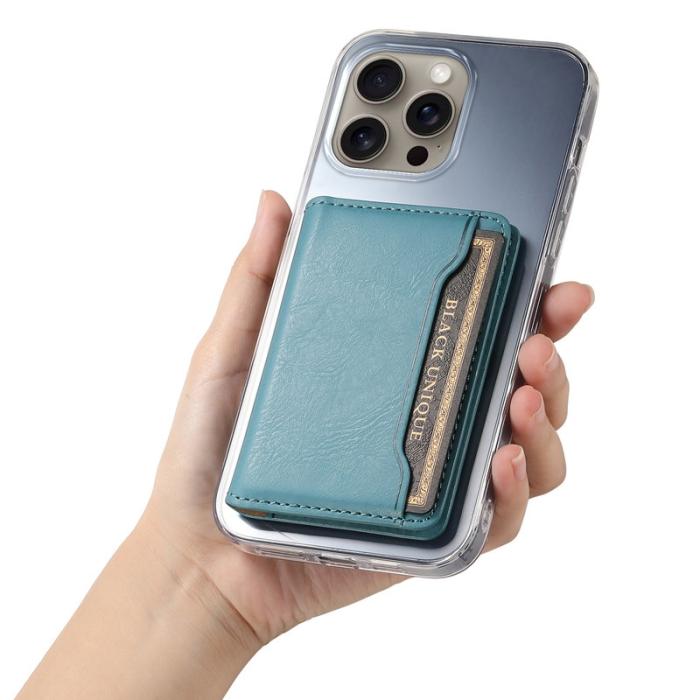 DENIOR - DENIOR D12 iPhone 16 Pro Fodral Kortfack TPU+PC Blå