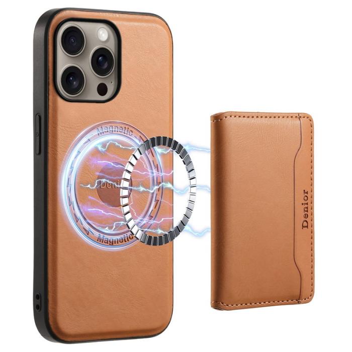 DENIOR - DENIOR D12 iPhone 16 Pro Fodral Kortfodral TPU+PC Khaki