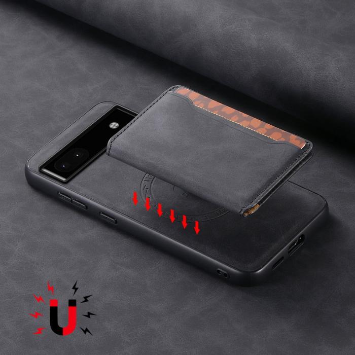 DENIOR - DENIOR D13 Google Pixel 6a Fodral PU+PC+TPU Svart