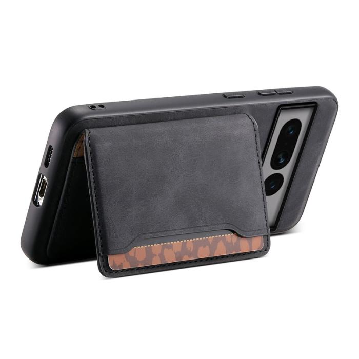 DENIOR - DENIOR D13 Google Pixel 7 Pro Fodral Äkta läder Svart