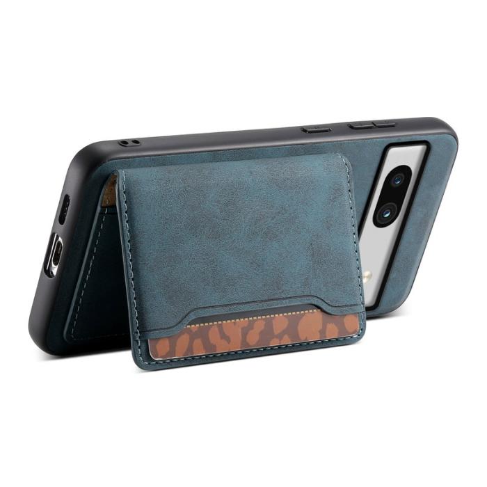 DENIOR - DENIOR D13 Google Pixel 7a Fodral Läder Magnetiskt - Blå