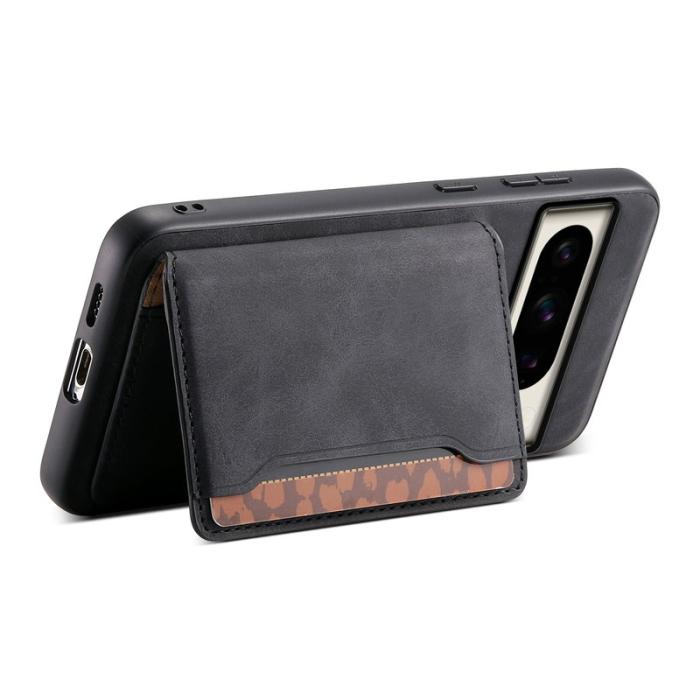 DENIOR - DENIOR D13 Google Pixel 8 Pro Fodral Avtagbart 2-i-1 Läder Svart