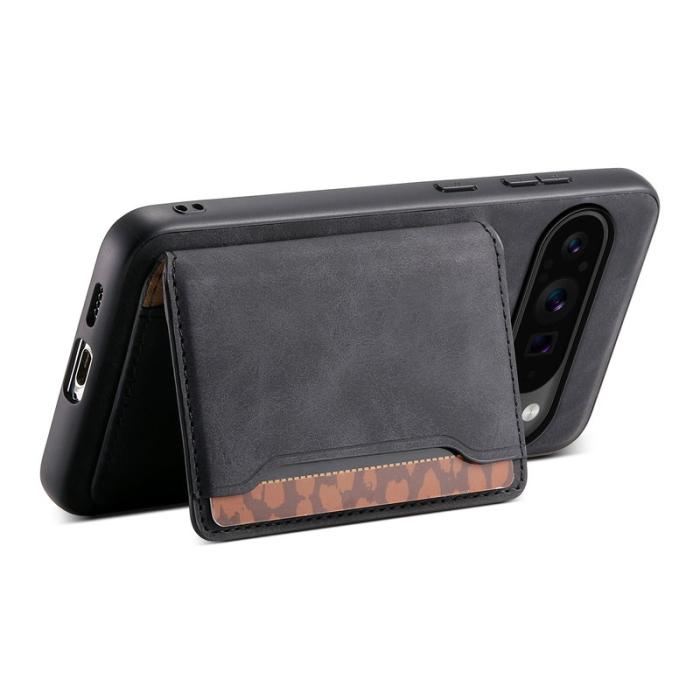 DENIOR - DENIOR D13 Google Pixel 9 Pro Fodral Läder+PC+TPU Svart