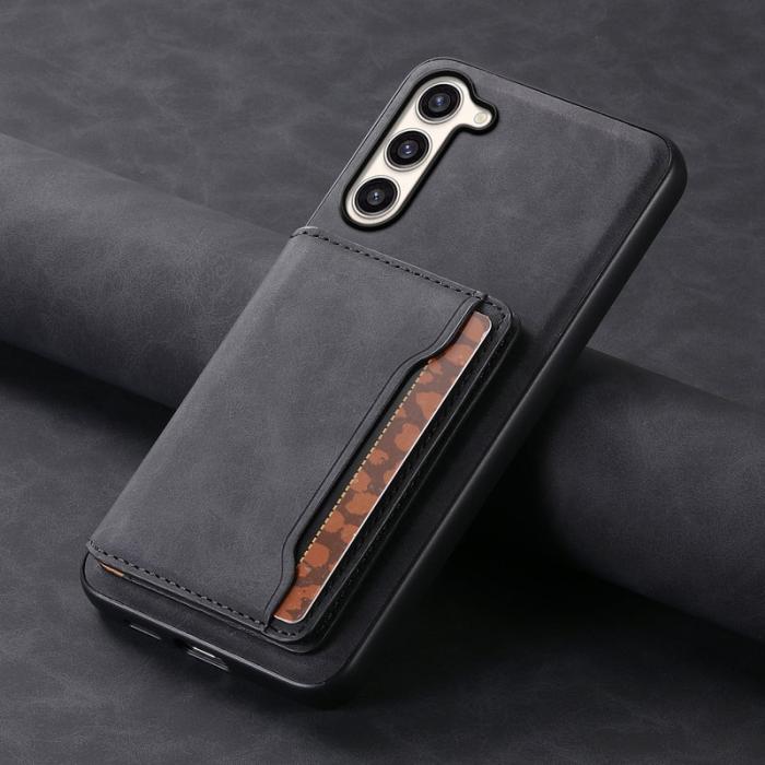 DENIOR - DENIOR D13 Samsung Galaxy S23 Plus Fodral Läder + PC + TPU Svart