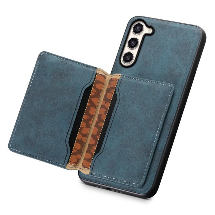 DENIOR - DENIOR D13 Samsung Galaxy S23 Plus Fodral Läder + PC + TPU Blå