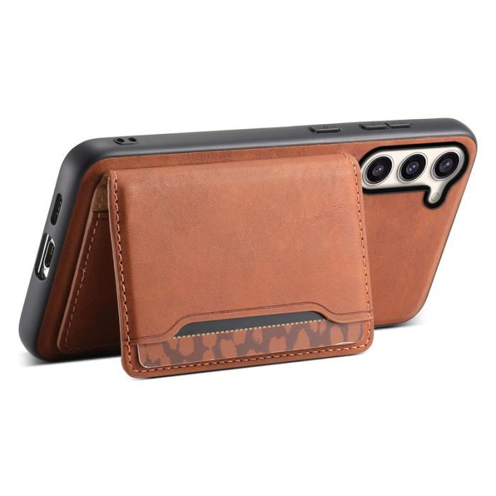 DENIOR - DENIOR D13 Samsung Galaxy S23 Plus Fodral Läder + PC + TPU Brun