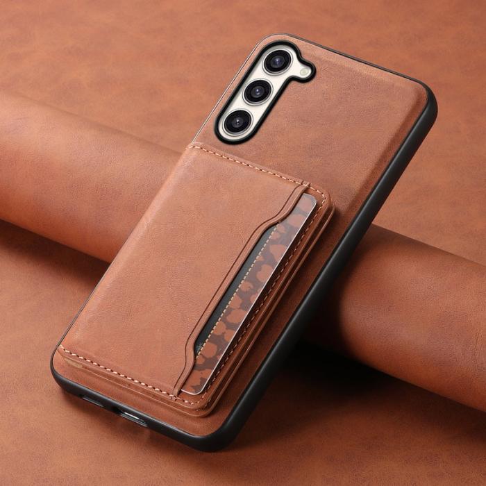 DENIOR - DENIOR D13 Samsung Galaxy S23 Plus Fodral Läder + PC + TPU Brun