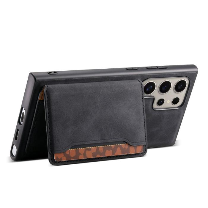 DENIOR - DENIOR D13 Samsung Galaxy S23 Ultra Fodral Läder + PC + TPU Svart